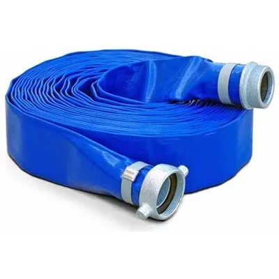 
High Quality Water Irrigation PVC Lay flat Hose with Lock Fittings for Water Pump 