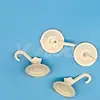 Hot Classical Cartoon Yellow Smiling Face 3Pcs White Plastic Self-Adhesive Wall Hook Hanger Sticky Door Robe Hooks Lot
