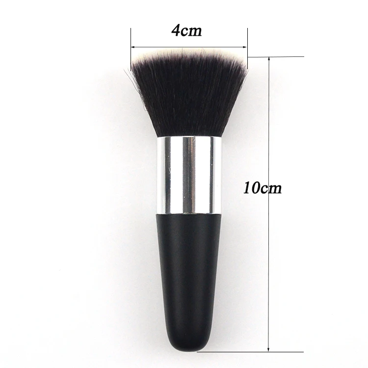 

Private label flat top mini small kabuki foundation brush single handmade makeup brush with plastic handle