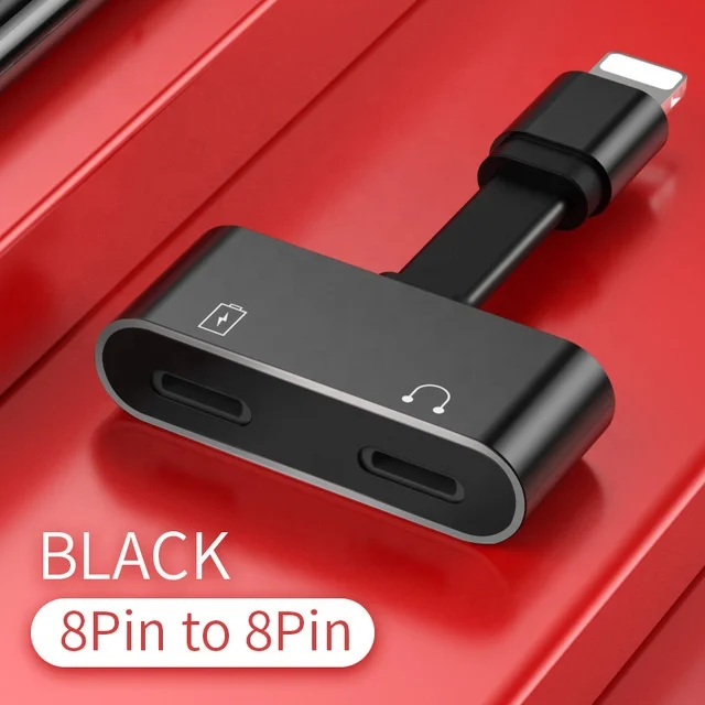 

High- end brand Torras phone Splitter Charging 8 pin usb 2 in 1 connector earphone headphone audio adapter for iphone XS MAX XR, N/a