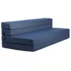 Portable Queen Size 4-Fold Foam Folding Sofa Bed for Guests Mattress