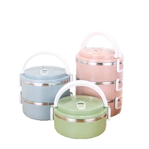 Image of PP & Stainless Steel Food Warmer Kitchen Accessories Lunch Box