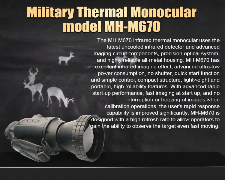 Portable high quality thermal imaging infrared monocular night vision