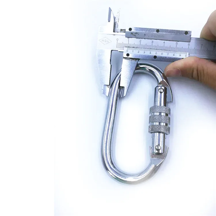 Classic Oval Aviation Aluminum Carabiner Zinc Plated Snap Hook for Climbing Use