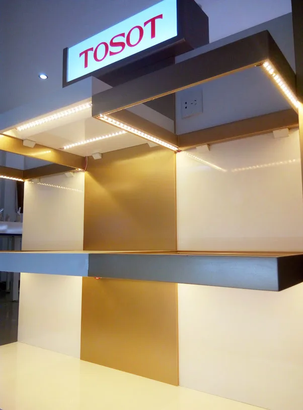 Custom Supermarket Home Appliances Display Rack,Wood Showcase Designs