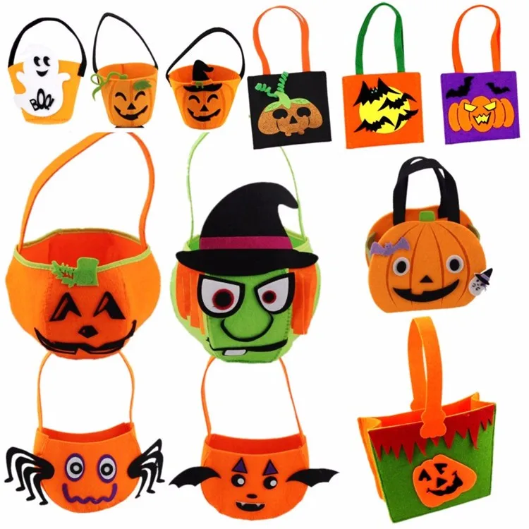 Halloween Felt Bucket For Party Decoration - Buy Halloween Buckets ...