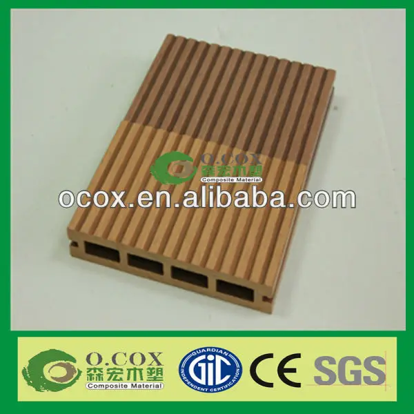 Europe Standard Outdoor Wood Plastic Composite WPC Hollow Decking