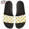 Cartoon Pineapples Pattern Summer Slide Slipper Fashion Comfortable Non-slip Custom Logo Sandals Wholesale