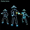 Ancient costume 10 Colors Select EL wire by the Boy Style By DIY Glow Festival party clothes accessories by DC-12V Button Driver