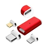QI standard Aluminum Alloy Fast Charging Magnetic Adapter 3 In1 for Type-c cables