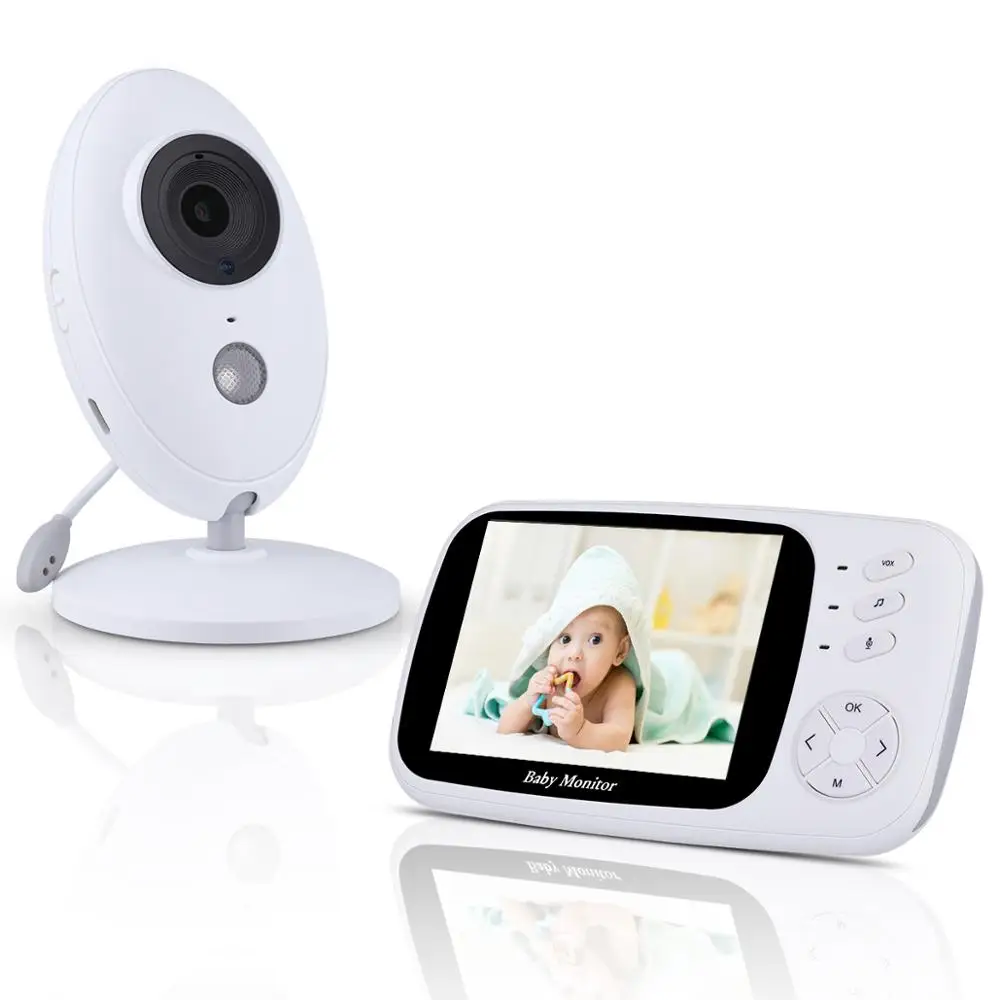 

Newest Night Vision Wireless Electronic Smart Audio And Video Infant Baby Monitor, White