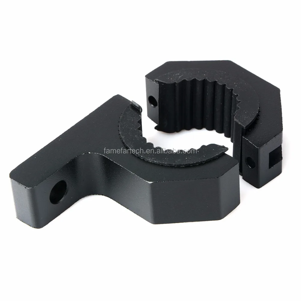 2pcs Car Roll Cage Tube Bull Bar Clamp Bracket LED Fog Driving Light Spotlight Universal Mounting Bracket 4x4 Offroad ATV