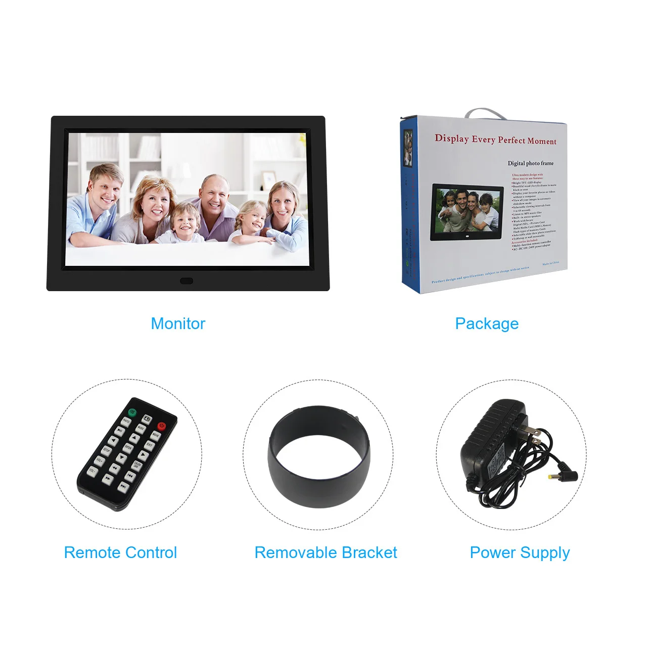 Black White 7 Inch Mini Digital Photo Frame With Ce Rohs Fcc Buy 7