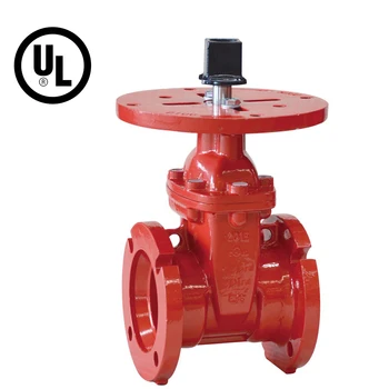 Ul Fm Ductile Iron Mechanical Joint Nrs Gate Valve With Post Flange ...