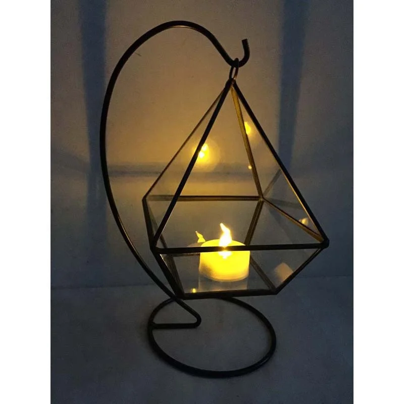 

Factory direct planter hanging geometric glass terrarium wholesale container for balcony, As picture shown or customized
