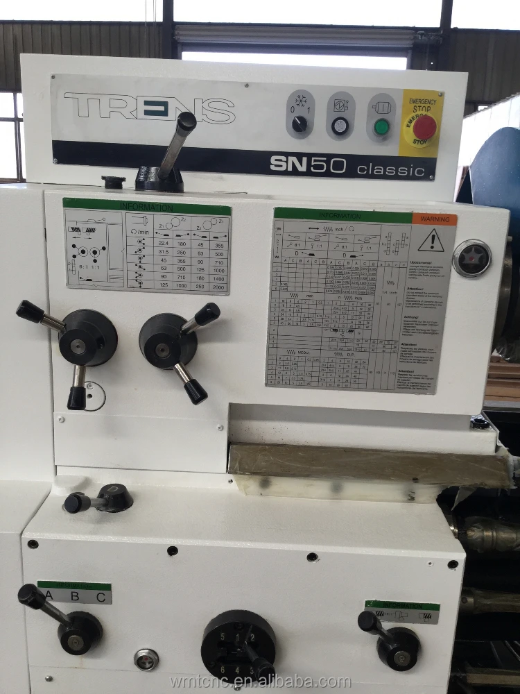 
SN50 factory use rigid stand heavy duty lathe turno metal lathe machine 