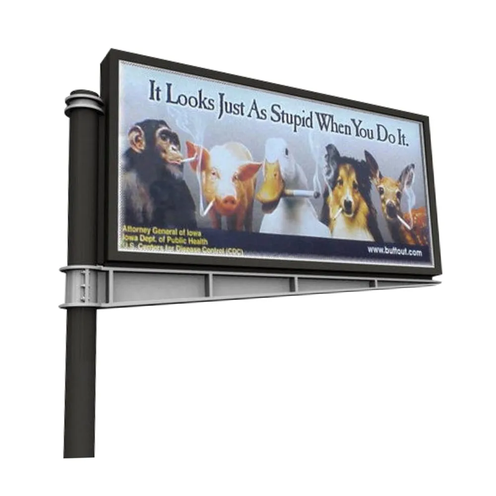 product-YEROO-Outdoor Street Double Sided Scrolling System Electronic Billboard-img