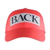 custom girls waterproof fabric leather patch living coral color baseball caps 2019