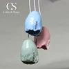 Old fashion style 3 light color clay chandelier hanging ceiling lamp pendant light
