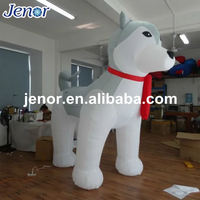 Christmas Decoration Giant Inflatable Husky Dog Christmas Decoration Giant Inflatable Husky Dog