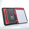 Hot selling custom high-end luxury zippered leather portfolio