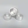 Aluminum jars/tins/cans black white 5g 10g 15g 30g 50g 100g 120g 150g empty aluminum jar with clear window