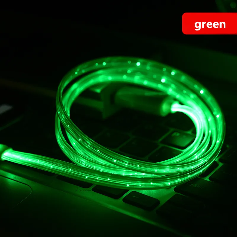 New Charge Cable Led Light Usb Cable Sync Data And Charge For Apple Mobile Phone