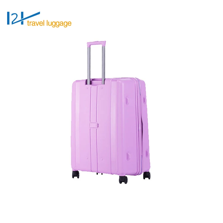 100% Prue PP Hard Shell Travel Luggages aluminum trolley suitcase Luggage