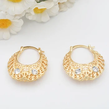 Wholesale Hot 14k Gold Plated Women&#39;s Copper Earrings - Buy 14k Earring,Copper Earring,14k Gold ...