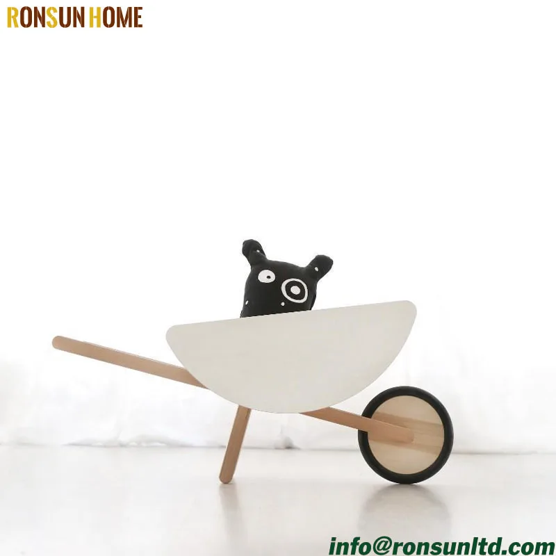 wooden wheelbarrow toy