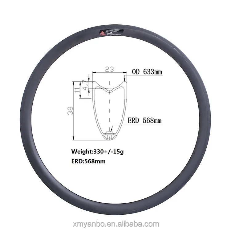 

23mm width Carbon rims 700C tubular 38mm Glossy matte