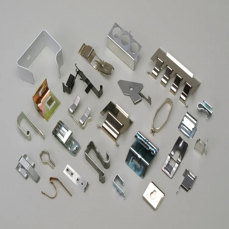 Customized Nickel Plated Brass Lamp Clips Sheet Metal Stamping Parts