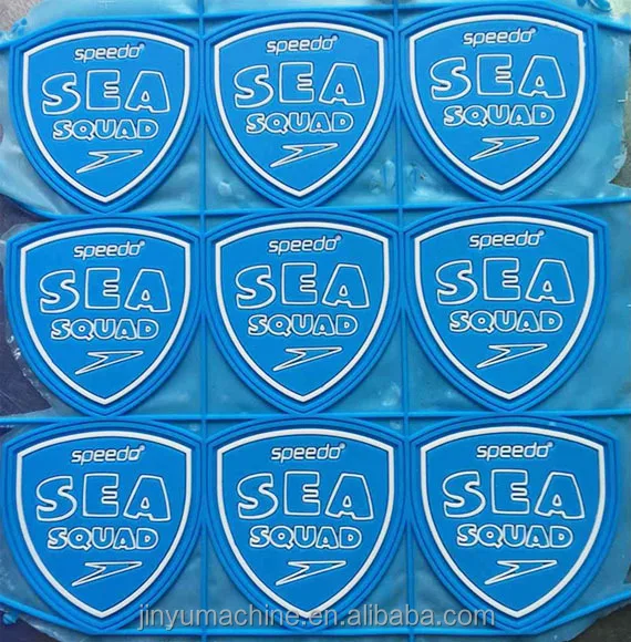 single head hydraulic silicone patch logo making machine