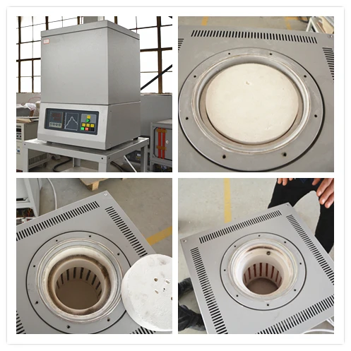 可编程热高温 1200c 电阻丝双壳结构坩埚炉