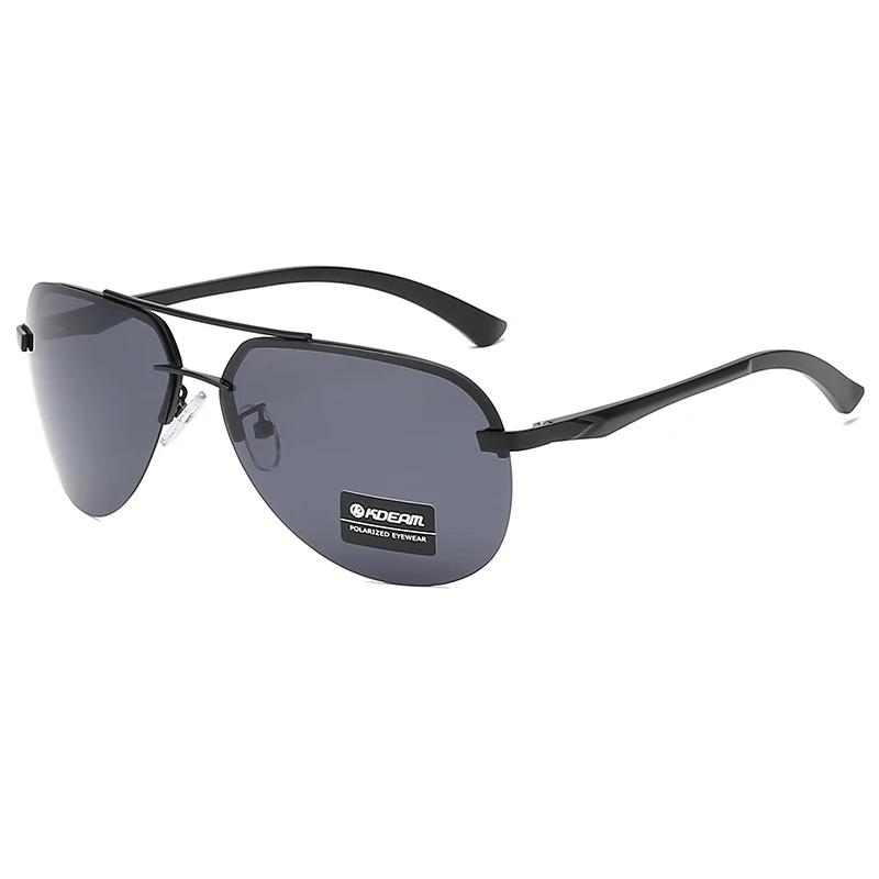 

KDEAM Metal Frame Fashion Sunglasses 2019 Unisex Polarized Sun glasses Customized Pilot oculos de sol Aviation kacamata