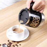 

Magnetic electric coffee mug Stainless Steel Auto Protein Mixer shaker Mug 400ml