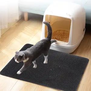 Image of Factory Price Best Selling EVA Cat Litter Box Mat Double Layer Waterproof Cat Toilet Sand Mat