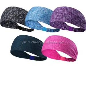 Wholesale yoga headband sports running Quick Drying High Elastic hair band Stretch Headband Headwear Accessory