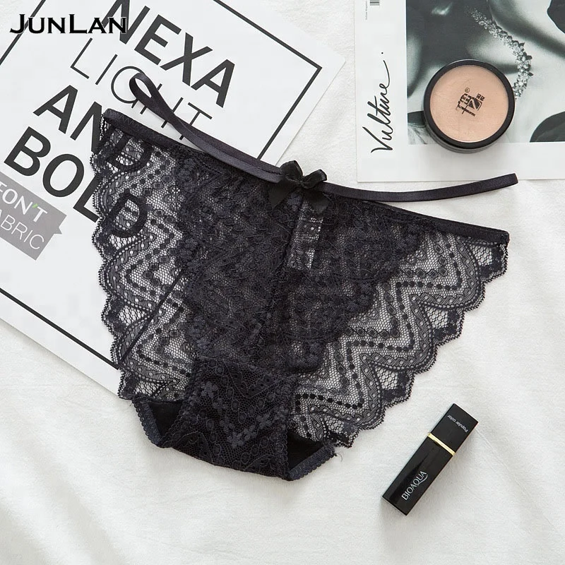 

Women Low Waist Breathable Underwear Hot Sexy Fancy Net Lace Panties, White/black/grey/wine red/blue/creamy white