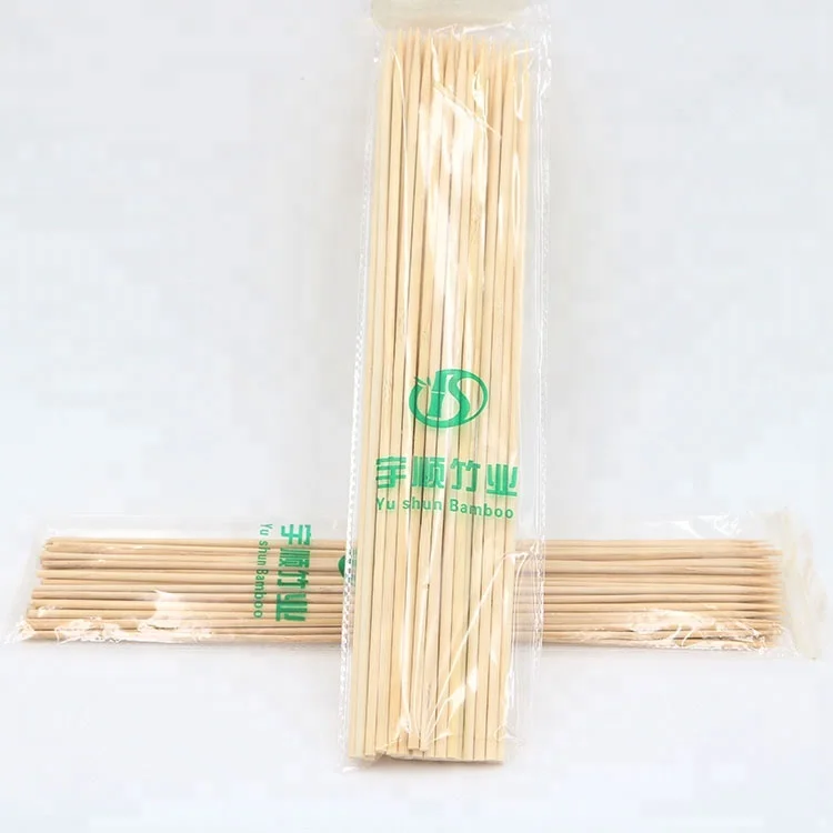 
Yushun Natural Bamboo and Wooden BBQ Skewer Bamboo Sticks Moso Bamboo Skewer for Barbecue NL-S Skewer Sticks 