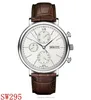 Fixed stainless steel bezel, Black dial with silver-tone hands and index hour markers ,watch movement automatic chronograph