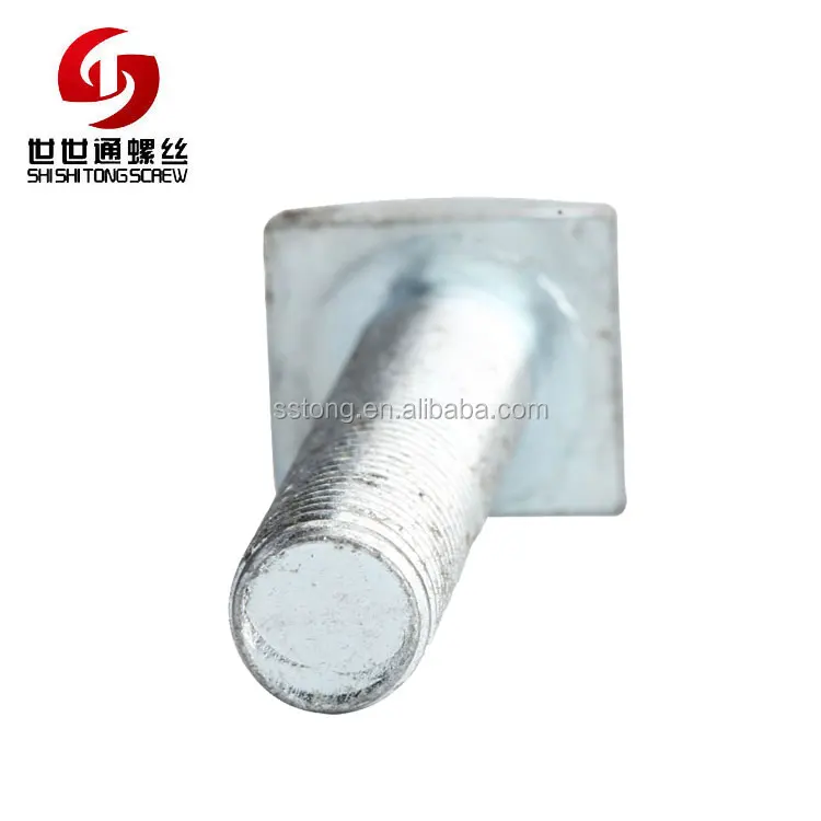 
M4 M5 M6 M8 Blue Zinc Plated Carbon Steel Iron Square Head Bolt 