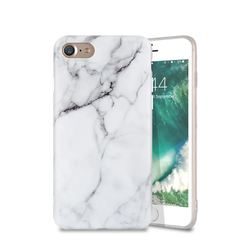 

Free Shipping Marble Texture Cell Phone Case for iPhone X 6 6s Plus FLOVEME Soft TPU Cover for iPhone 7 8 Plus Case