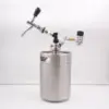 new design double quick connect spear flow control 5l stainless beer keg tap