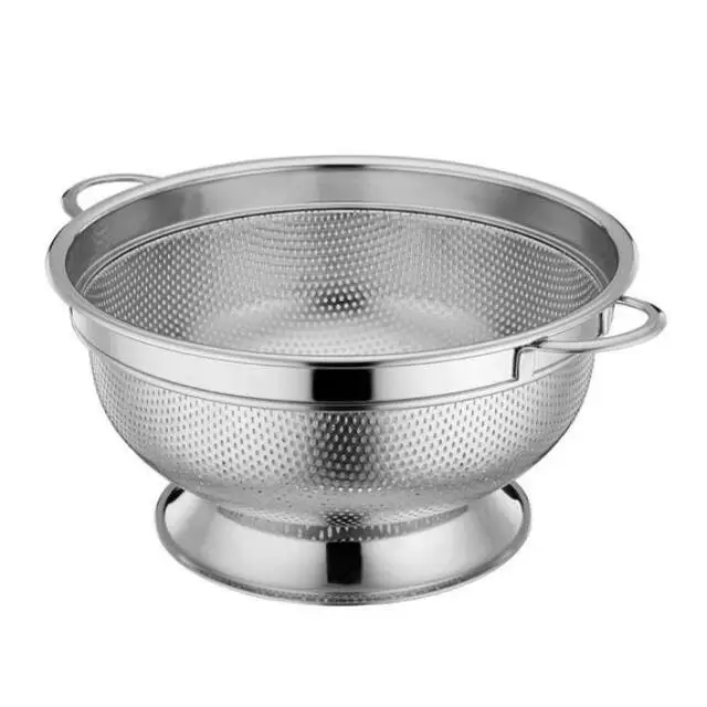 Wholesale Stainless Steel Metal 5 Quart Pasta Strainer With Foot - Buy ...