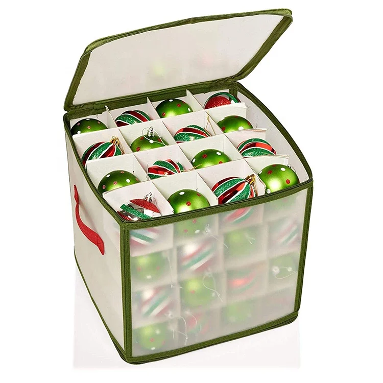 

Christmas Ornament Box Xmas Ornament Storage Bins Clear Storage Boxes, Customized color
