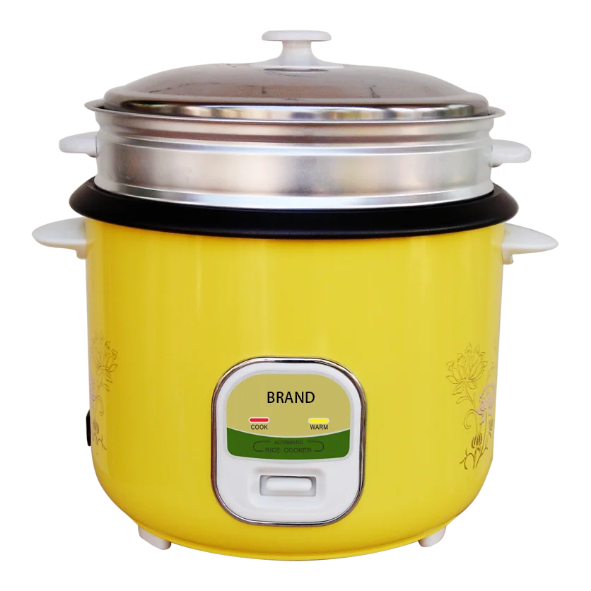 Small Capacity Yellow Color Straight Rice Cooker With Full Body Buy