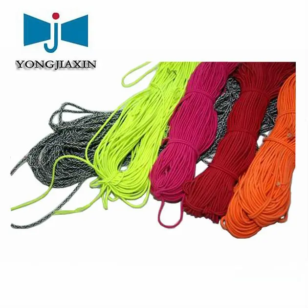 Wholesale Round Polyester Thread 1MM Rubber Rope Silicone Elastic Cord