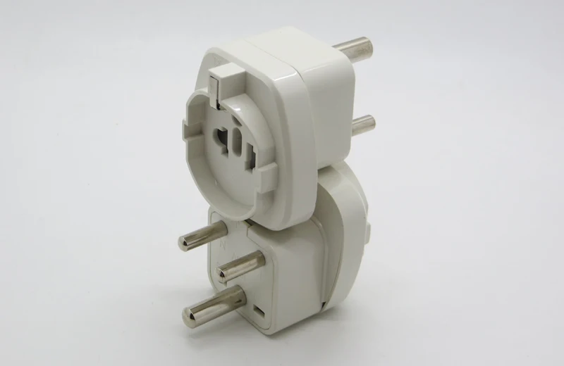 Eu 4.8mm 2pins Plug Socket To South Africa Plug Adapter Universal