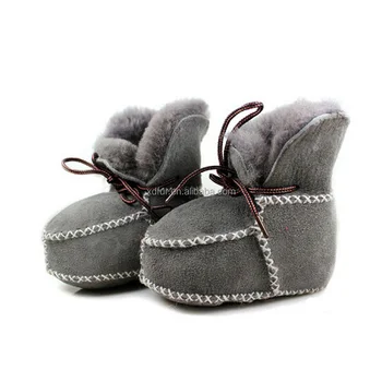 infant sheepskin booties